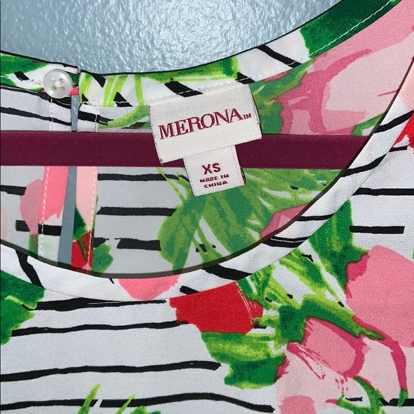 Stripes/Floral top - Picture 2 of 3